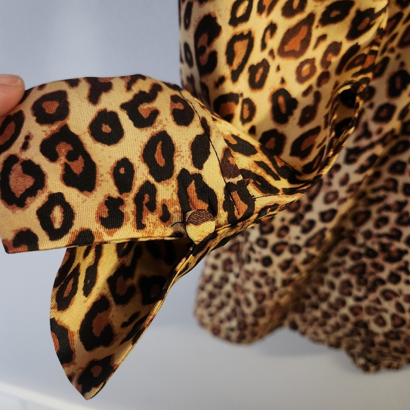 Zara Brown Leopard Long Sleeve Dress - Picture 3 of 11